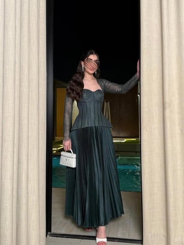 فستان سهره ميكادو ودانتيل