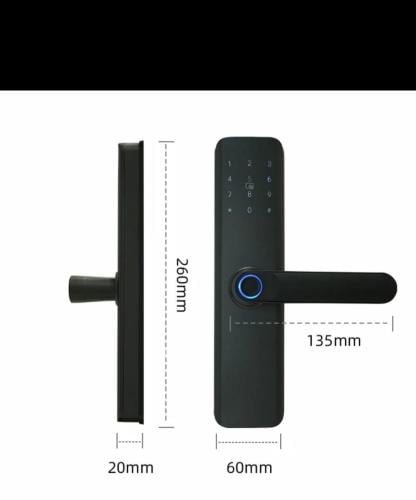 قفل باب ذكي داخلي خشب تويا