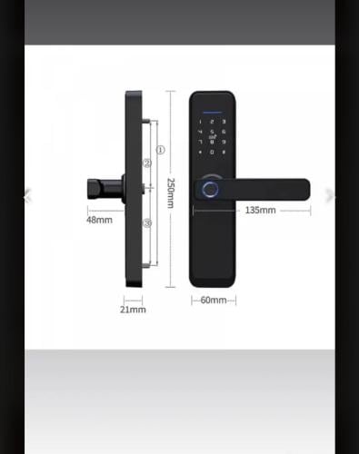 قفل ذكي داخلي خشب سمارت لوك