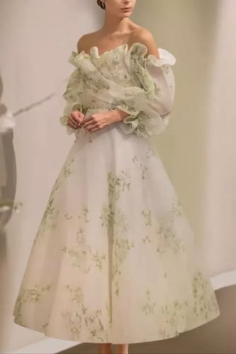 فستان اورغنزا مكشكش