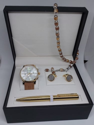 طقم ساعه وقلم ومساحة وكبك ضدالماء مع الضمان