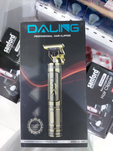 طقم ماكينة تشذيب الشعر الكهربائية الاحترافية القاب...