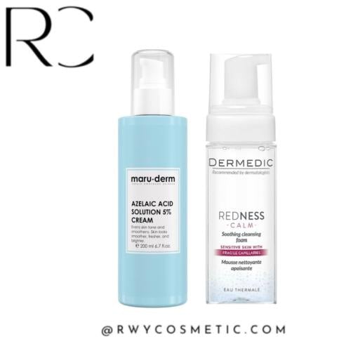 روتين عناية للبشرة الحساسة واعادة توازنها ( تنظيف...