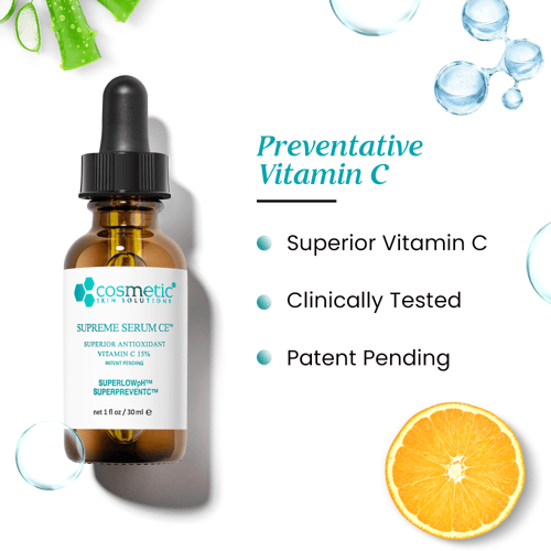 كوزماتك سيروم فيتامين سي مضاد للأكسدة فائق 15% + ف...