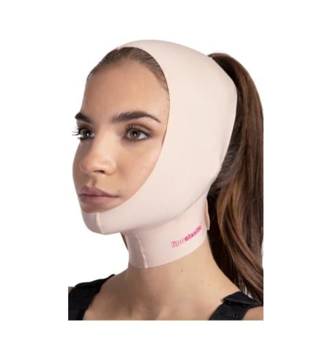 مشد بعد عملية شفط الدهون للوجه والرقبه والدقن Lipo...