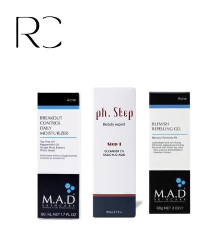 بكج علاج البشرة المتضرره من الحبوب والشوائب والافر...