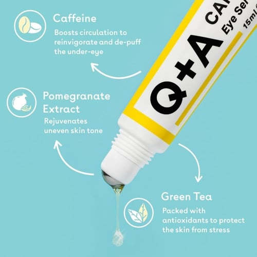 كيو ايه كريم الكافيين لترطيب وتفتيح الهالات ومدار...