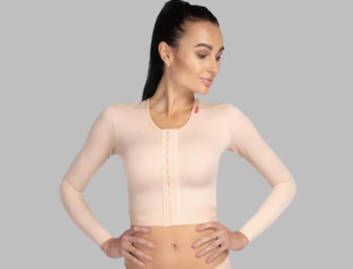 مشد بعد عملية شفط الدهون للصدر مع الذراع Lipoelast...