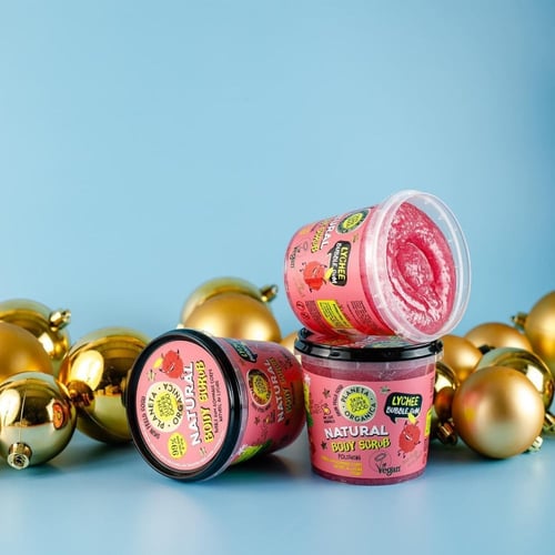 اورجانيك شوب - مقشر الجسم بعلكة ليتشي ٢٥٠ مل