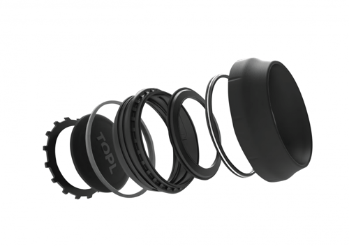 كوب حافظ للحرارة - TOPL - 12ozكحلي تصميم خاص