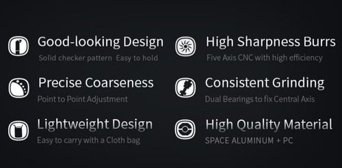 طاحونة C2 من تايمور اسود