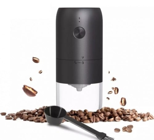 طاحونة كهربائية متنقلة بشاحن اسود