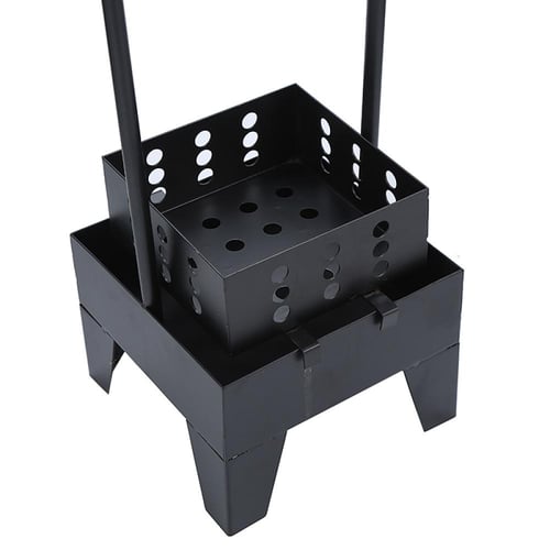 منقل وشيال فحم حديد مربع