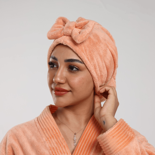 غطاء الراس 25*75 - مشمشي