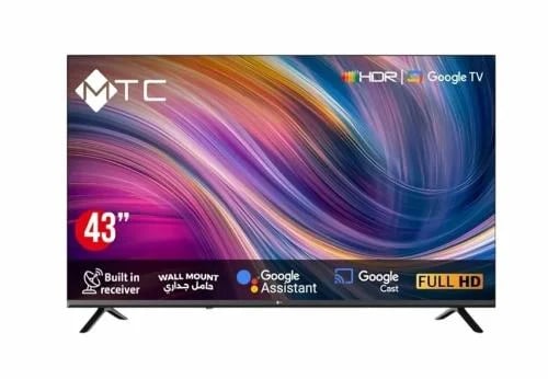 شاشة ام تي سي سمارت 43 بوصة جوجل تي في MT43FH450GO