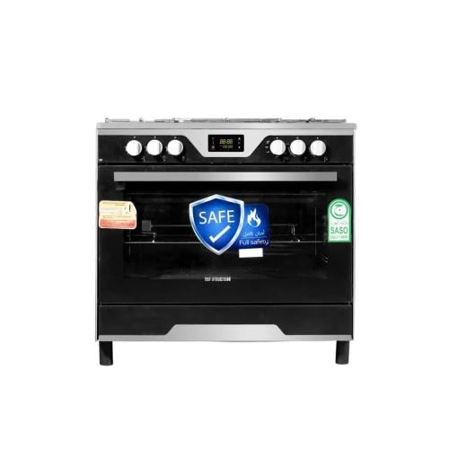 فرن فريش غاز 60*90 سم 5 عيون امان كامل مروحة تبريد...