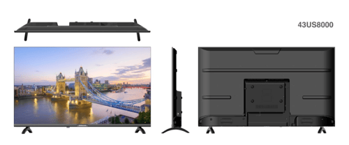 شاشة جنرال كلاس 43 بوصة سمارت ضد الكسر موديل US800...