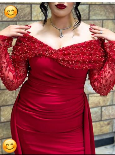 فستان كريب استرتش ترتر اصلي