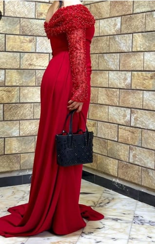 فستان كريب استرتش ترتر اصلي