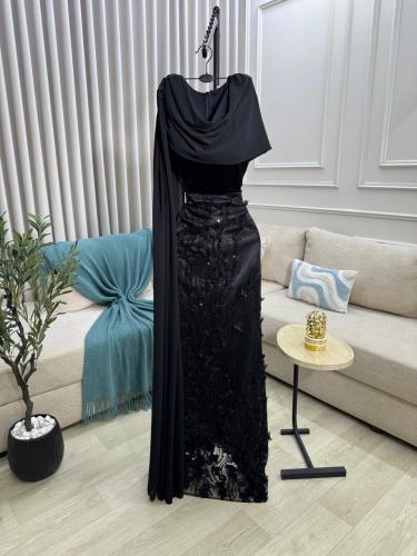 فستان سهره شيفون جوخ