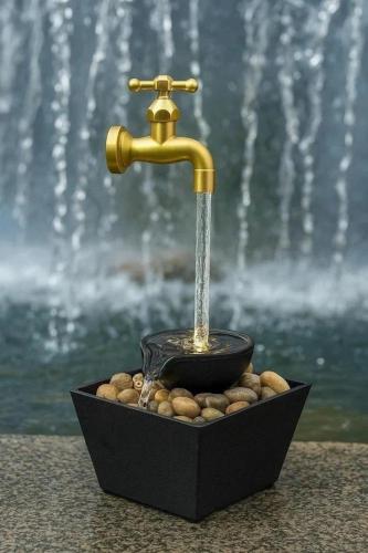 ⛲ نافورة مياه ديكورية بقطع صخرية طبيعية – لمسة هدو...