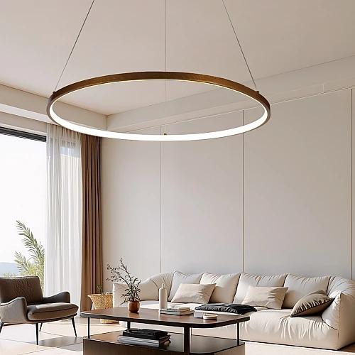 نجف مودرن ذهبي لون الانارة اصفر 30 واط مقاس 80 سم