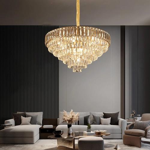 نجف مودرن ذهبي E14*15L قطر 80 سم