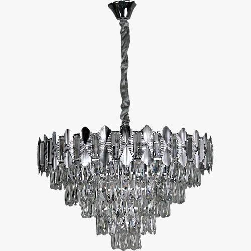 نجف مودرن فضي E14*9L مقاس 60 سم