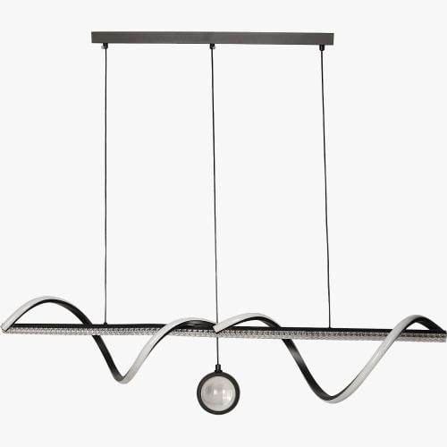 علاقي مودرن اسود لون الانارة 3 اضاءات 55 واط