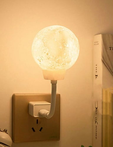 مصباح قمر LED ليلي USB