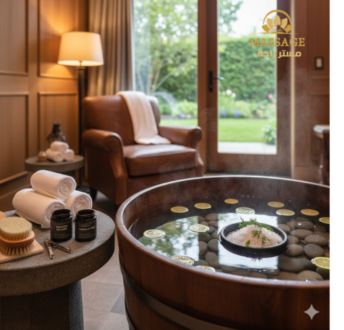 بكج مساج + بدكير كامل اليد والقدم مع التنظيف