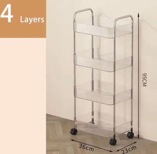 مجموعة من عربات التخزين المتحركة متعددة المستويات....