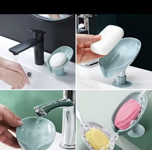 حامل صابون، مصمم للحفاظ على قطع الصابون آمنة وجافة...