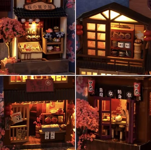 ديوراما زخرفية مصممة لتناسب رفوف الكتب. يتميز بمشه...