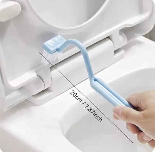 فرشاة تنظيف مصممة خصيصًا لتنظيف أسفل حافة المرحاض...