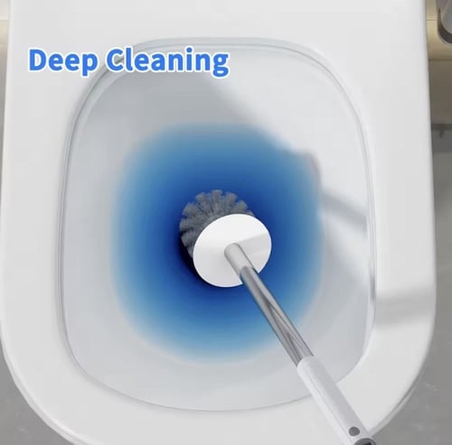 مجموعة فرشاة تنظيف المرحاض وحاملها بتصميم عصري. تت...