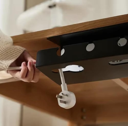 صندوق لتنظيم الكابلات أسفل المكتب، مصمم لتنظيم وإخ...