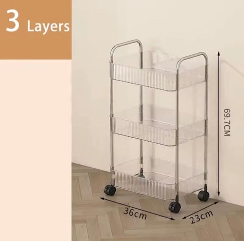 مجموعة من عربات التخزين المتحركة متعددة المستويات....