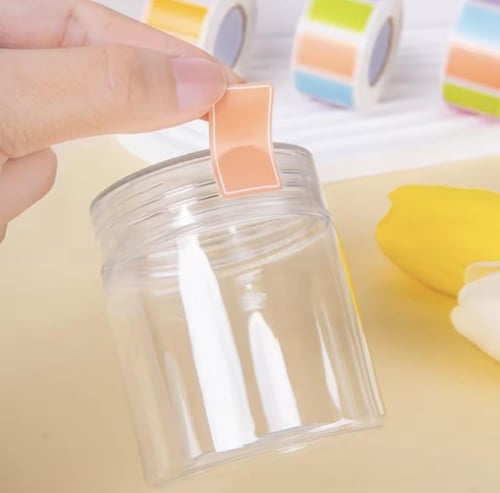 500 لفة من الملصقات الملونة القابلة للكتابة. بألوا...