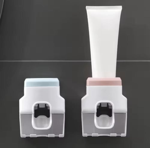 موزع فرش أسنان أوتوماتيكي. يُثبّت على الحائط، ويتي...