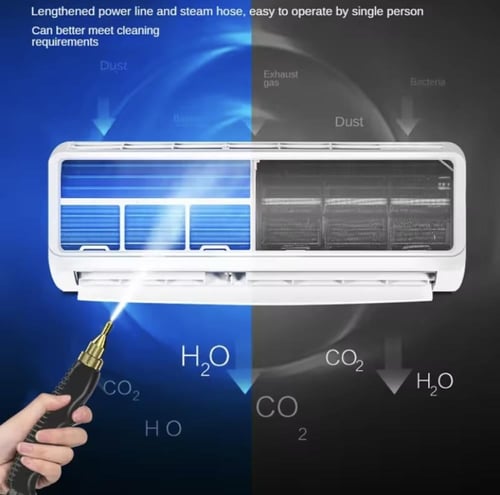 منظف بخاري محمول مصمم للاستخدام في المطبخ. مثالي ل...