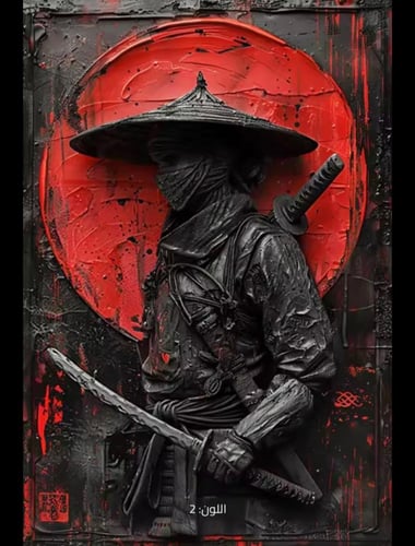 لوحة فنية جدارية تتميز بنقوش ثلاثية الأبعاد دقيقة...