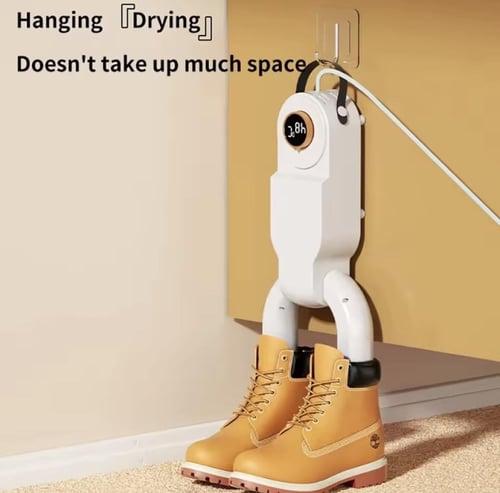 مجفف أحذية كهربائي مصمم لتدفئة الأحذية وتجفيفها.