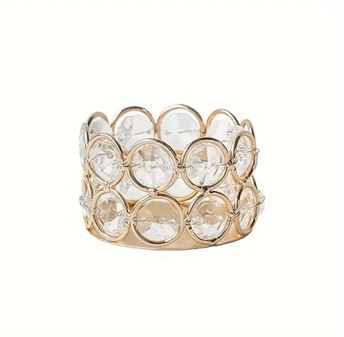 مجموعة حوامل شموع كريستالية أنيقة. مُزين بكريستالا...