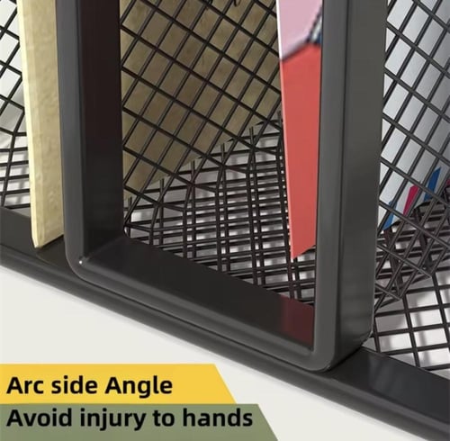 منظم مكتب شبكي بثلاثة أرفف. صُمم لحفظ مختلف اللواز...