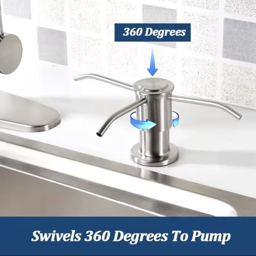 موزع صابون متعدد الاستخدامات متوفر باللون الأسود ا...