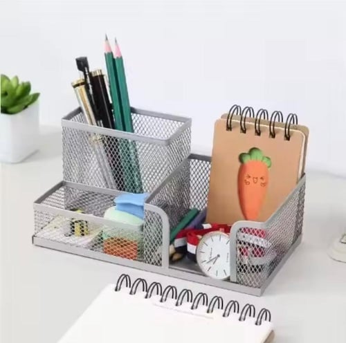 حامل أقلام كبير السعة ومتعدد الاستخدامات، يتميز بت...