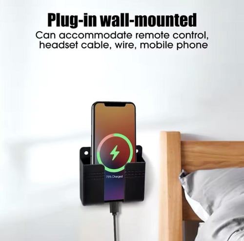 حامل هاتف أنيق مثبت على الحائط مصمم لسهولة الوصول...