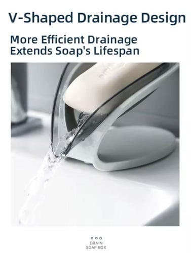 صندوق صابون مُصَمَّم للحفاظ على جفاف الصابون، يتمي...