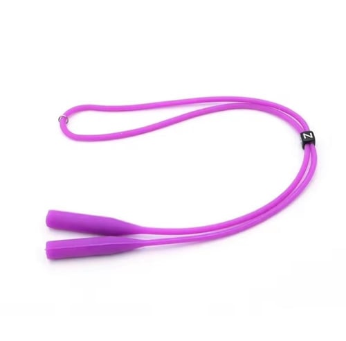 مجموعة من أربطة النظارات الملونة. مصنوعة من السيلي...